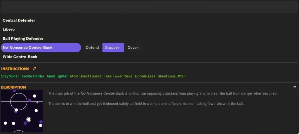No nonsense Centre Back
