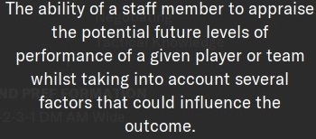 judging player potential